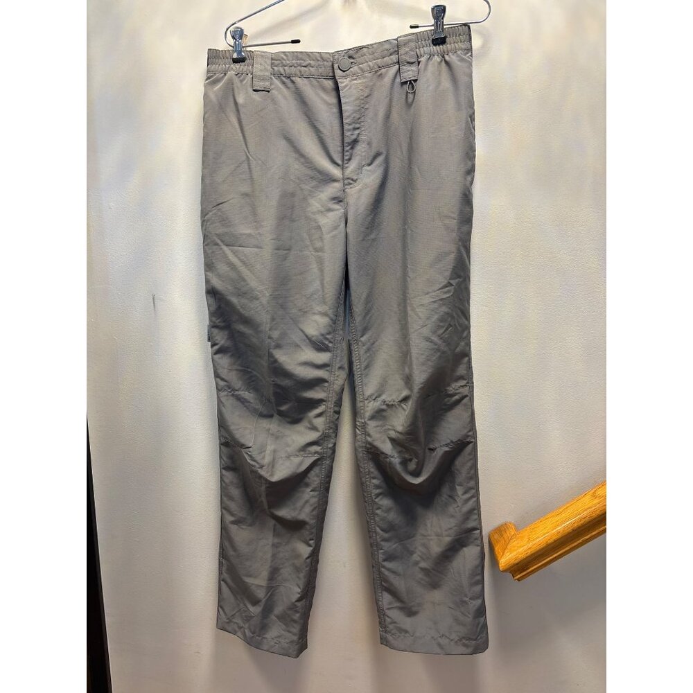 Mens Grey Outdoor Pants Size 322x31Lightweight Quick-Dry Ripstop Elastic Waist